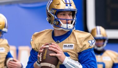 Winnipeg Blue Bombers' Taylor Elgersma staying grounded as pivotal CFL preseason debut inches closer