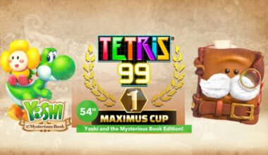 Tetris 99 announces 54th Maximus Cup with Yoshi and the Mysterious Book theme