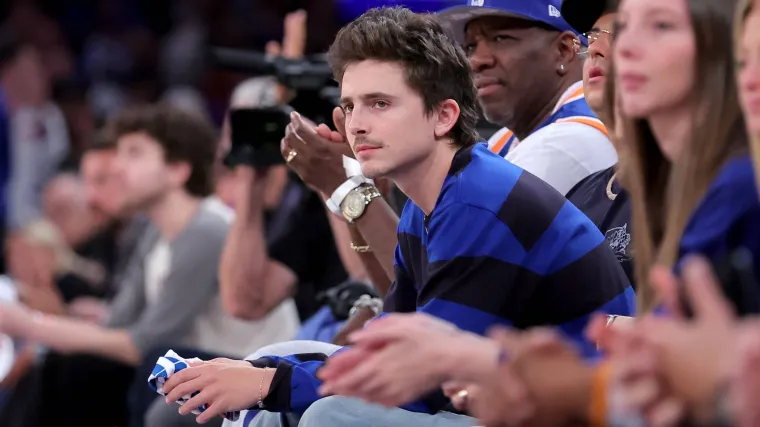How much does Timothee Chalamet pay for Knicks tickets courtside at MSG? image