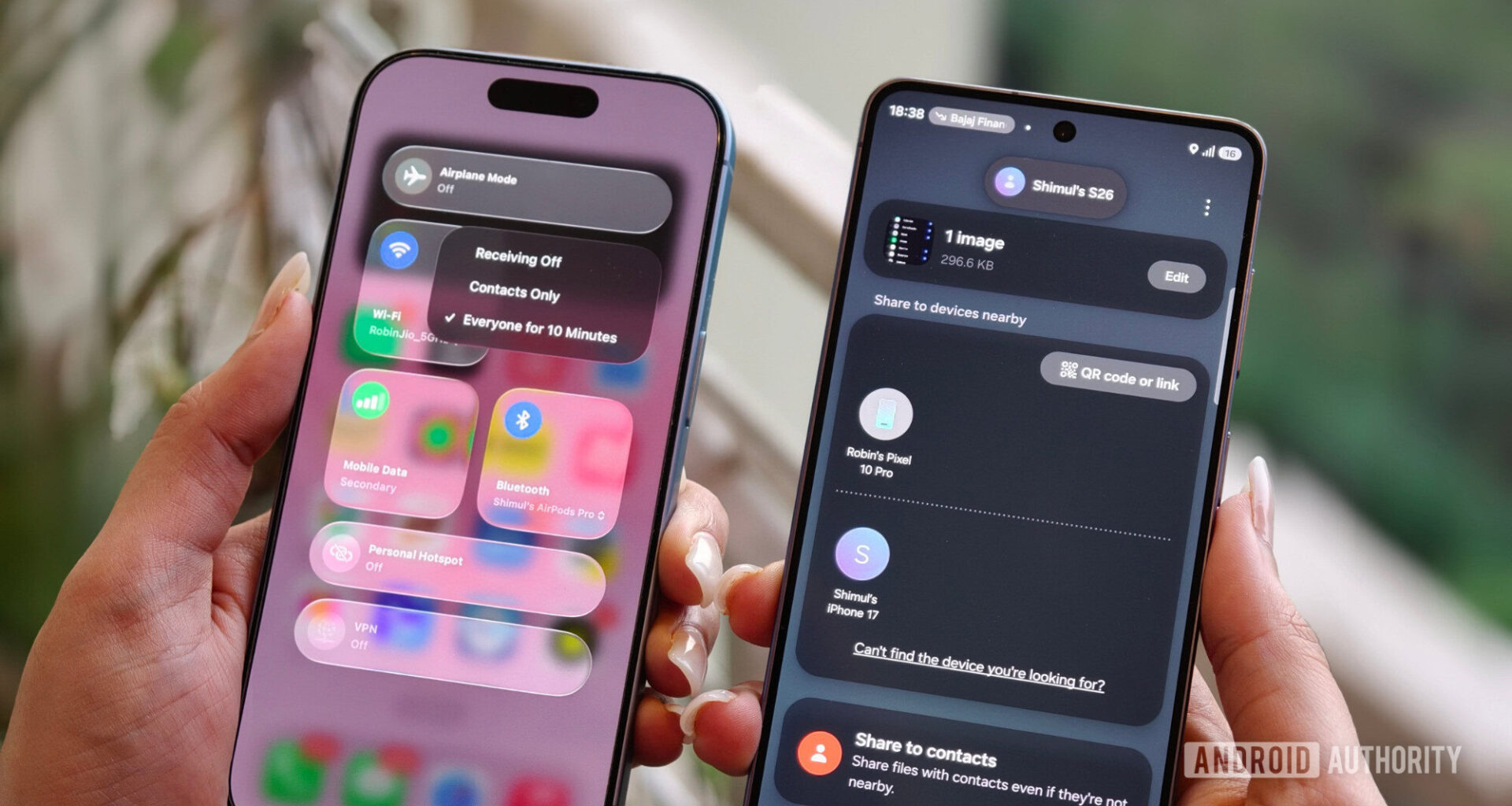 Transferring files from Galaxy S26 to iPhone 17