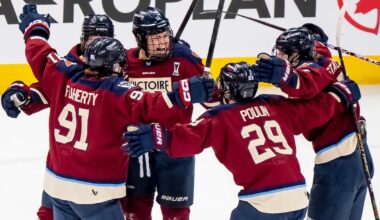 Abby Roque scores as the OT winner Montreal Victoire defeat Ottawa Charge in Game 1 of PWHL Walter Cup Finals