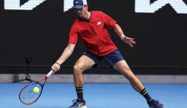 Tommy Paul in action ahead of the ATP Dallas Open.
