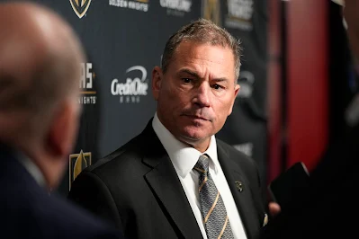 Vegas Golden Knights head coach Bruce Cassidy talks to media during 2024. Vegas Golden Knights head coach Bruce Cassidy talks to media during 2024.