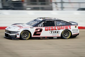 NASCAR Cup Series driver Austin Cindric drives during practice for the Cracker Barrel 400 at Nashville Superspeedway in Lebanon, Tenn., Saturday, May 31, 2025.