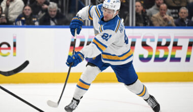 Blues' Dylan Holloway Wants Long-Term Deal