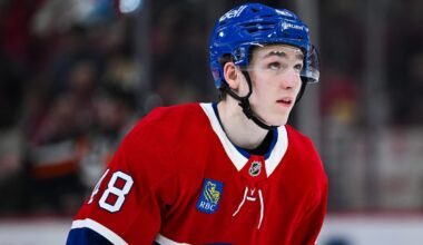 ‘It would be nice to be up 2-1, but we’re not because of me’: Canadiens’ Lane Hutson takes blame for Game 3 OT loss