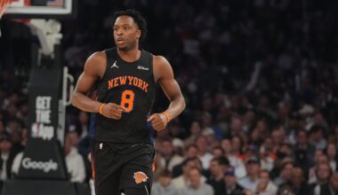 Knicks' Anunoby practises in full again, trending towards return