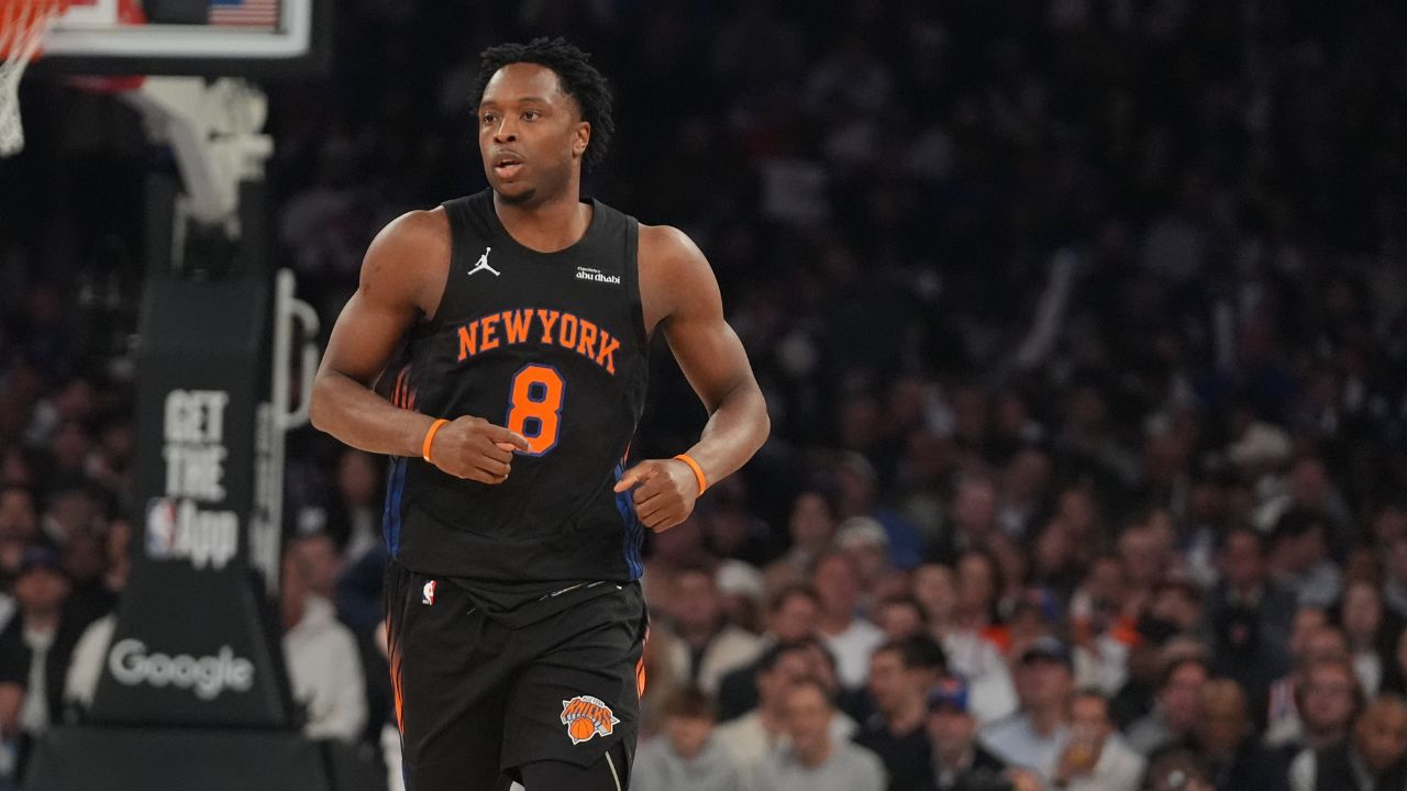 Knicks' Anunoby practises in full again, trending towards return