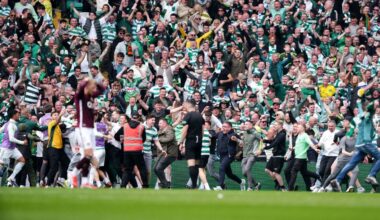 Scottish soccer chiefs 'utterly condemn' field invasion in title decider