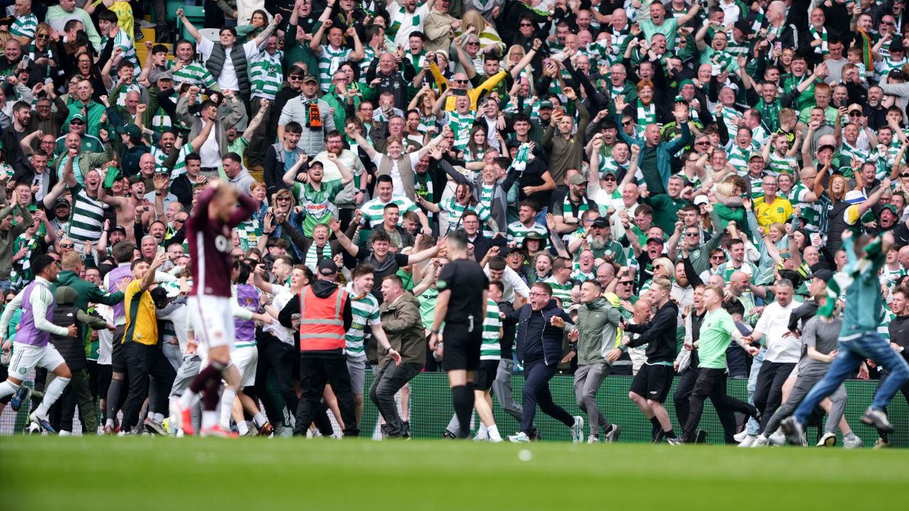 Scottish soccer chiefs 'utterly condemn' field invasion in title decider