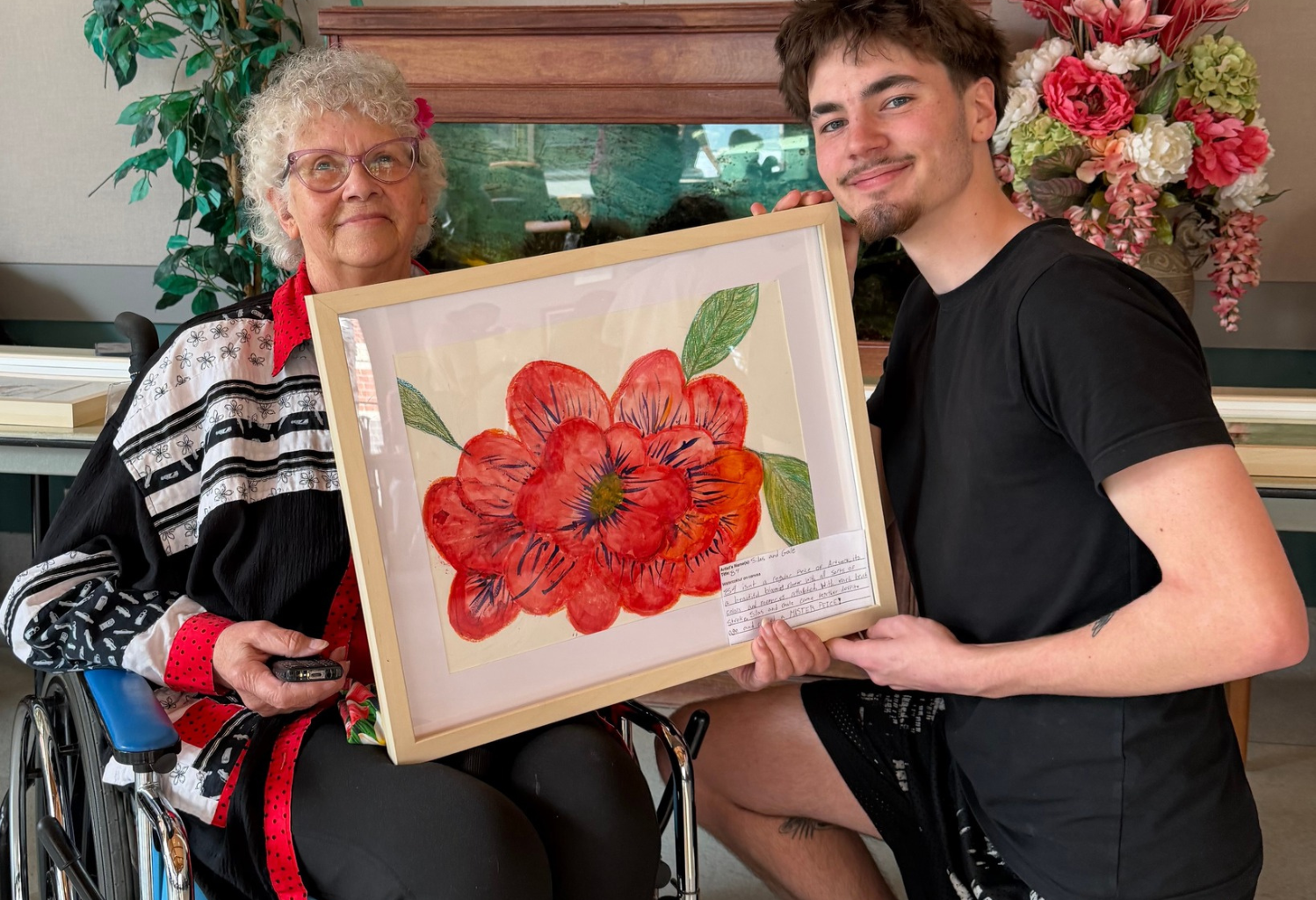 Winnipeg students help bring colour and connection to long-term care residents