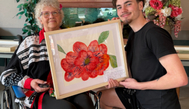 Winnipeg students help bring colour and connection to long-term care residents