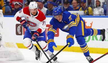 Montreal Canadiens leading Buffalo Sabres through first period in decisive Game 7