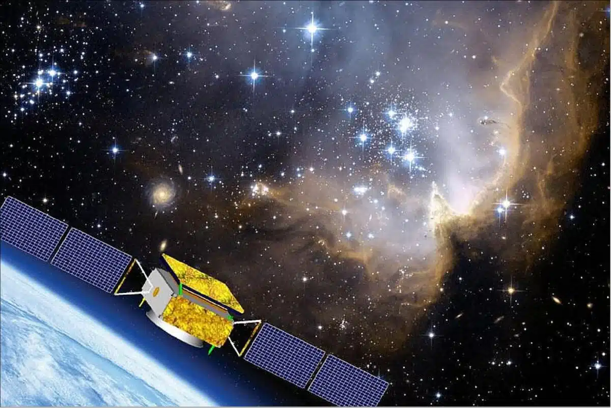 Visualization Of The Dampe Spacecraft During Its Orbital Mission