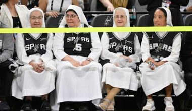 ‘We’ve got to fly them to OKC’: Kornet prays with nuns before Game 4 blowout win over Thunder