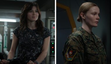 Two young women in the sci-fi show "For All Mankind"