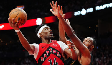 'Blessed to have him': Ja'Kobe Walter pinch hits for Ingram-less Raptors