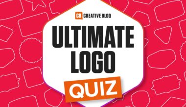 ultimate logo quiz on a red background