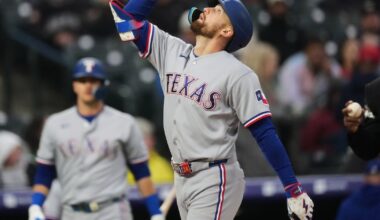 Brandon Nimmo homers to back Kumar Rocker in Texas Rangers’ win over Colorado Rockies
