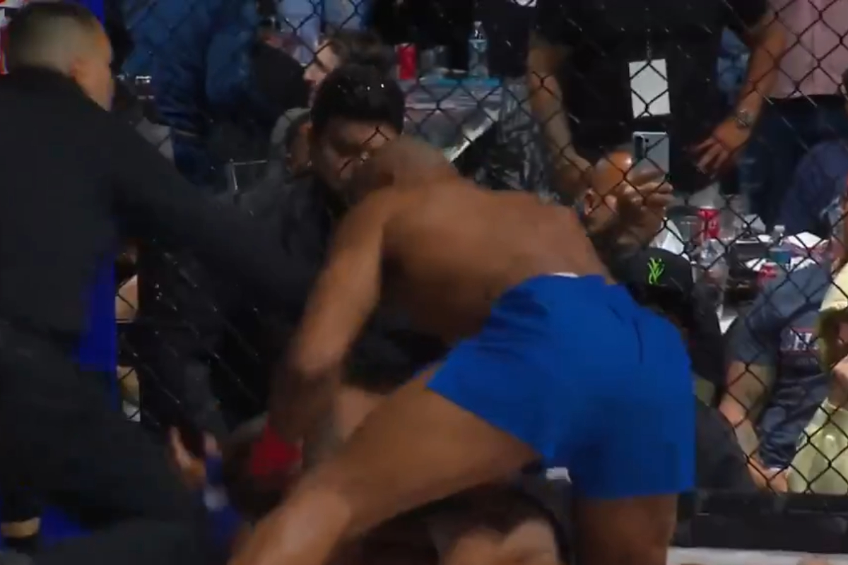 Yoel Romero stops Alex Nicholson at Gamebred MMA event