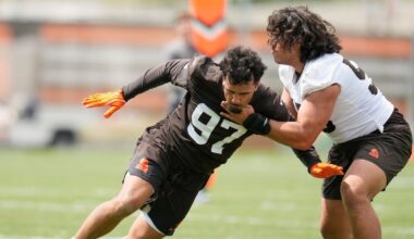 Browns rookie minicamp turns into a family affair for Spencer and Logan Fano