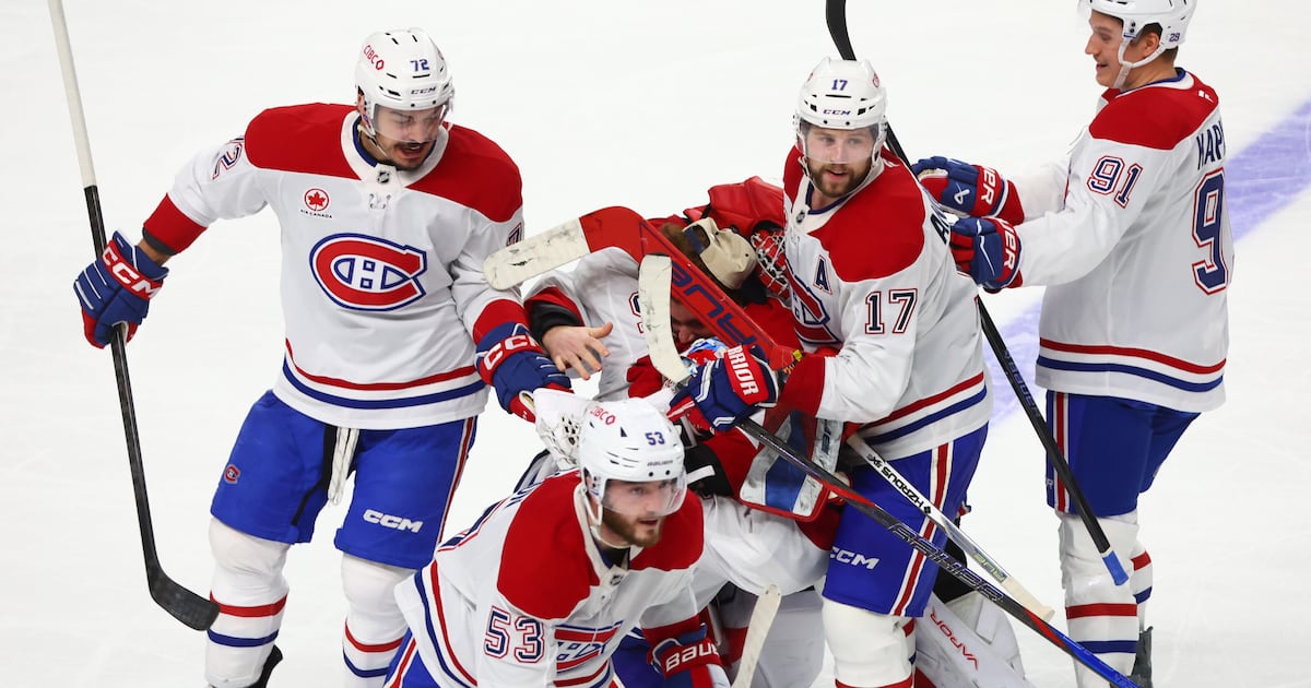 Alex Newhook’s overtime winner powers Montreal Canadiens over Buffalo Sabres in Game 7