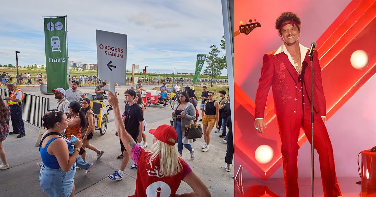 Bruno Mars Toronto concert: No GO train service at Downsview Park Station