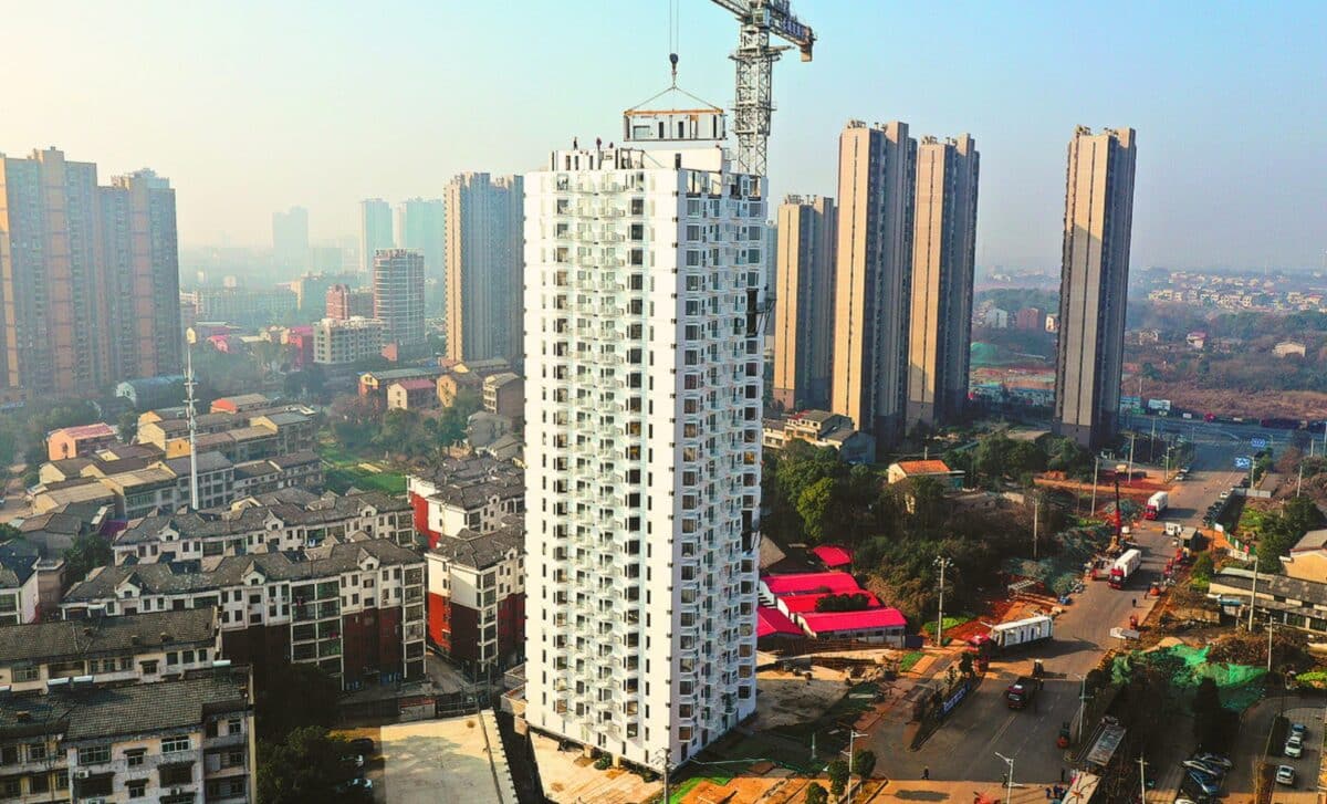 A 26 Story Building Rose In China In Five Days