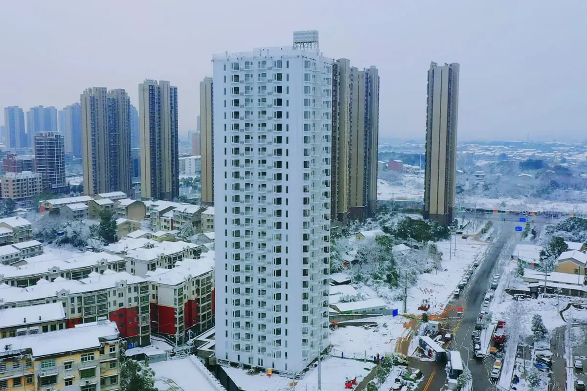 A High Rise That Takes Three Years In London Went Up In Five Days In Rural China