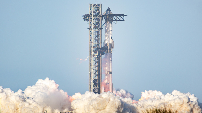 Starship Flight 8 lifts off from Starbase, Texas in March 2026
