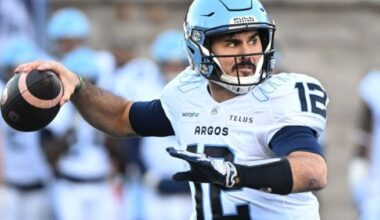 Hicks scores two TDs as Argos bounce Tiger-Cats