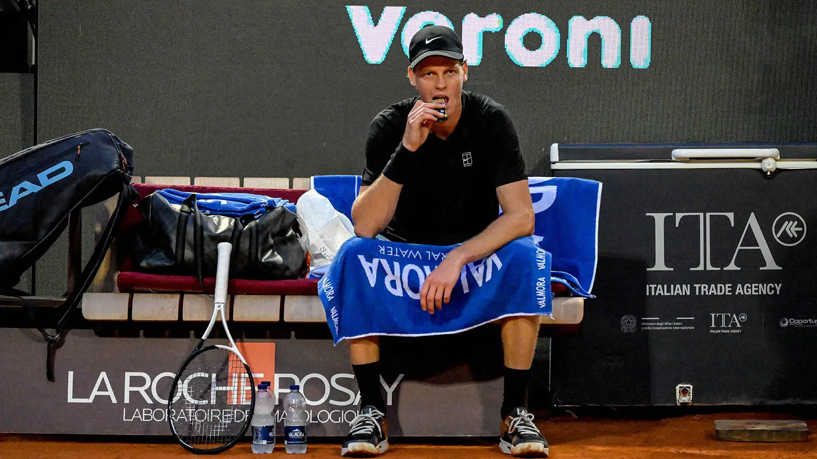 Sinner needed a medical timeout during the third set of his Italian Open semi-final (Image: Getty)