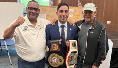 Three generations celebrate a boxing champion about to become a Dallas lawyer