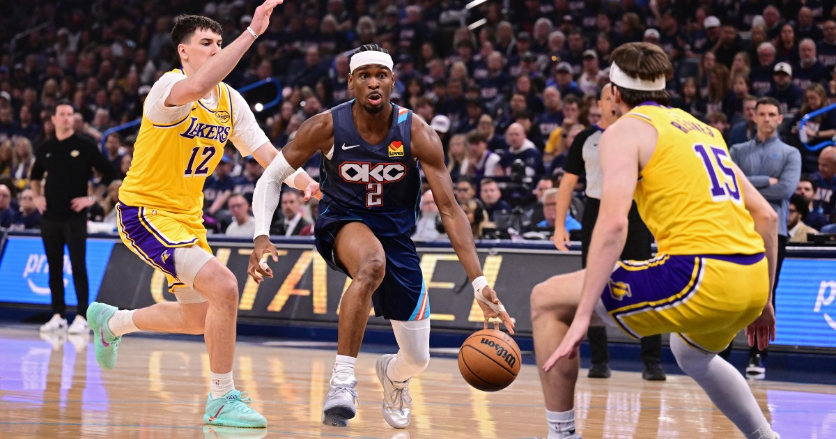 Thunder pull away from Lakers in NBA playoffs, while Pistons down Cavs | Basketball News