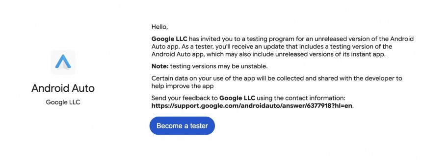 Android Auto beta program is open