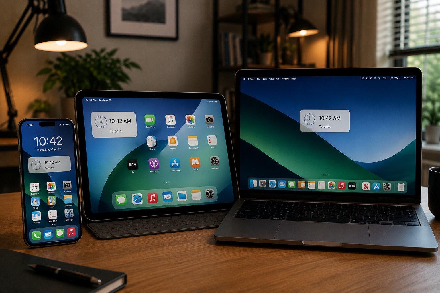 Apple time zone update notification on iPhone