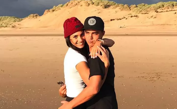 Rickie Fowler with wife Allison Stokke