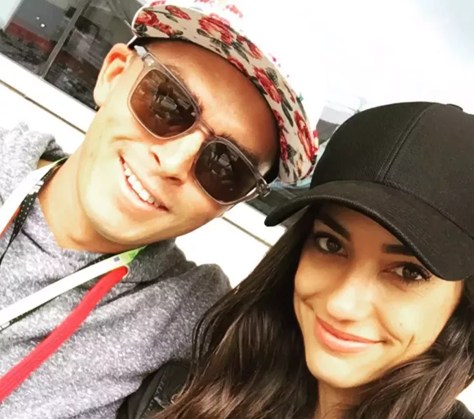 Rickie Fowler and wife