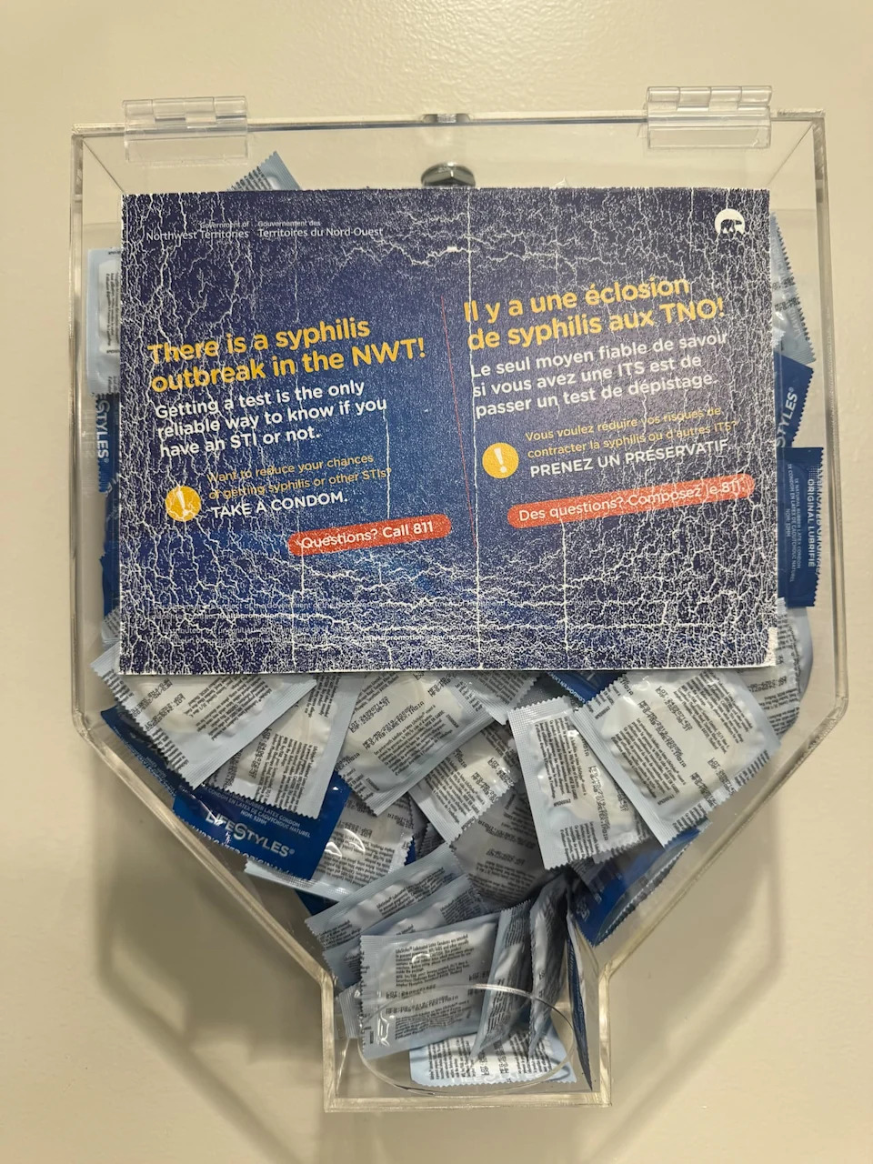 In 2022, the number of infections soared to 218. That same year the government launched a pilot program where about 200 free condom dispensers were installed in communities across the territory.