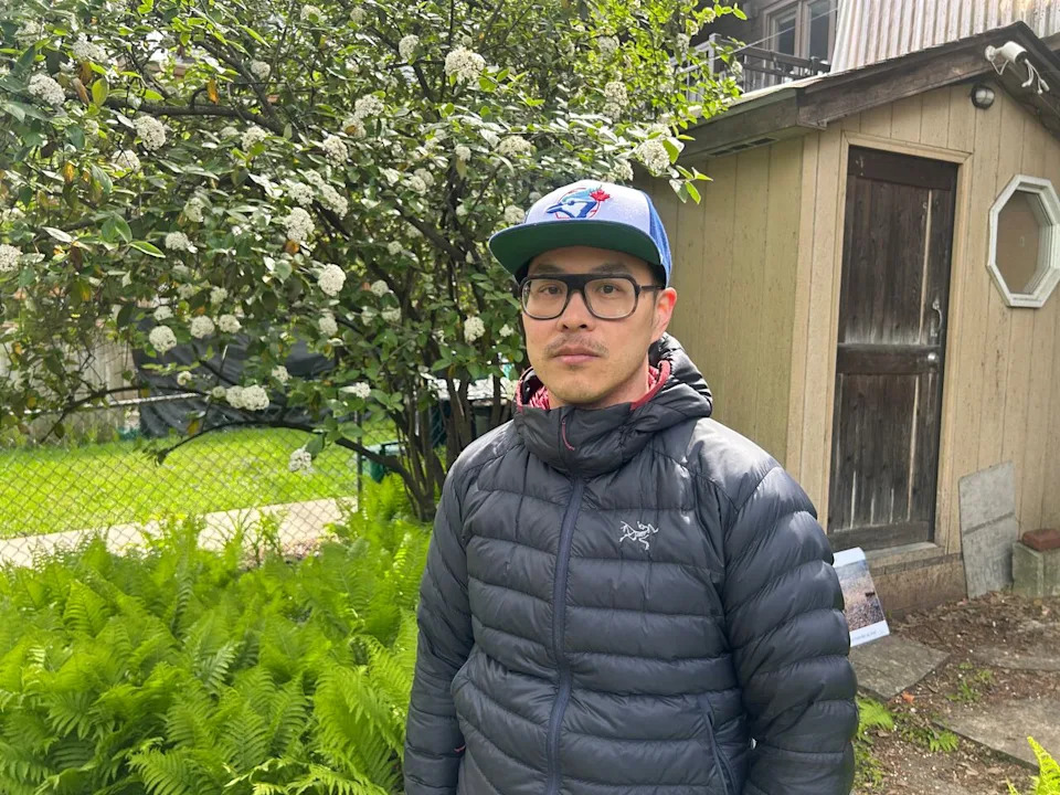 James Chiu lives with his wife and two young children next door to Alan Page and his wife. Chiu says he felt hopeless when he learned that Page's application to have the ginkgo tree removed had been turned down. He's hoping the appeal Thursday is successful.