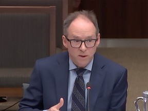Bill Matthews, secretary of the Treasury Board.