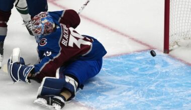 Avalanche’s closeout bid jolted as Blackwood pulled after three first-period goals