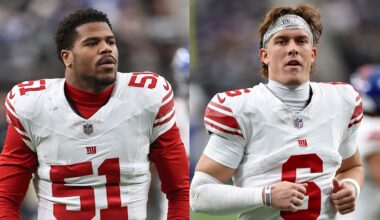 Giants' Jaxson Dart, Abdul Carter address discourse regarding QB's introduction of President Trump at rally