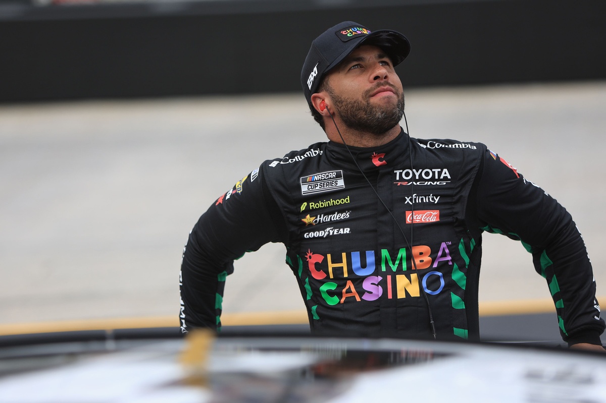 Bubba Wallace crashes in Cup practice, Austin Dillon loses engine