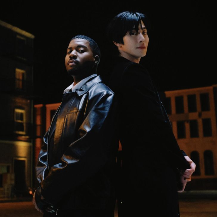 Ahn Hyo-seop, right, and R&B singer Khalid / Courtesy of  Musicow, Roc Nation