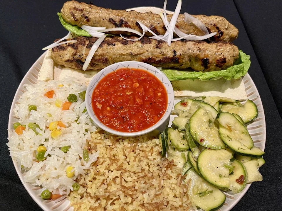 Chicken and pork kebabs at Yan’s Restaurant in the ByWard Market.