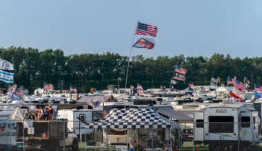 Pocono Raceway Sells Out Camping For Sixth Consecutive Year for NASCAR Weekend. Image supplied by Pocono Raceway
