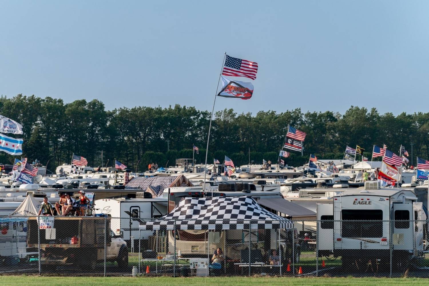 Pocono Raceway Sells Out Camping For Sixth Consecutive Year for NASCAR Weekend. Image supplied by Pocono Raceway