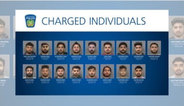 Brampton bust: 17 Indian-origin men held in Canada for 'extortion, shooting, other crimes'