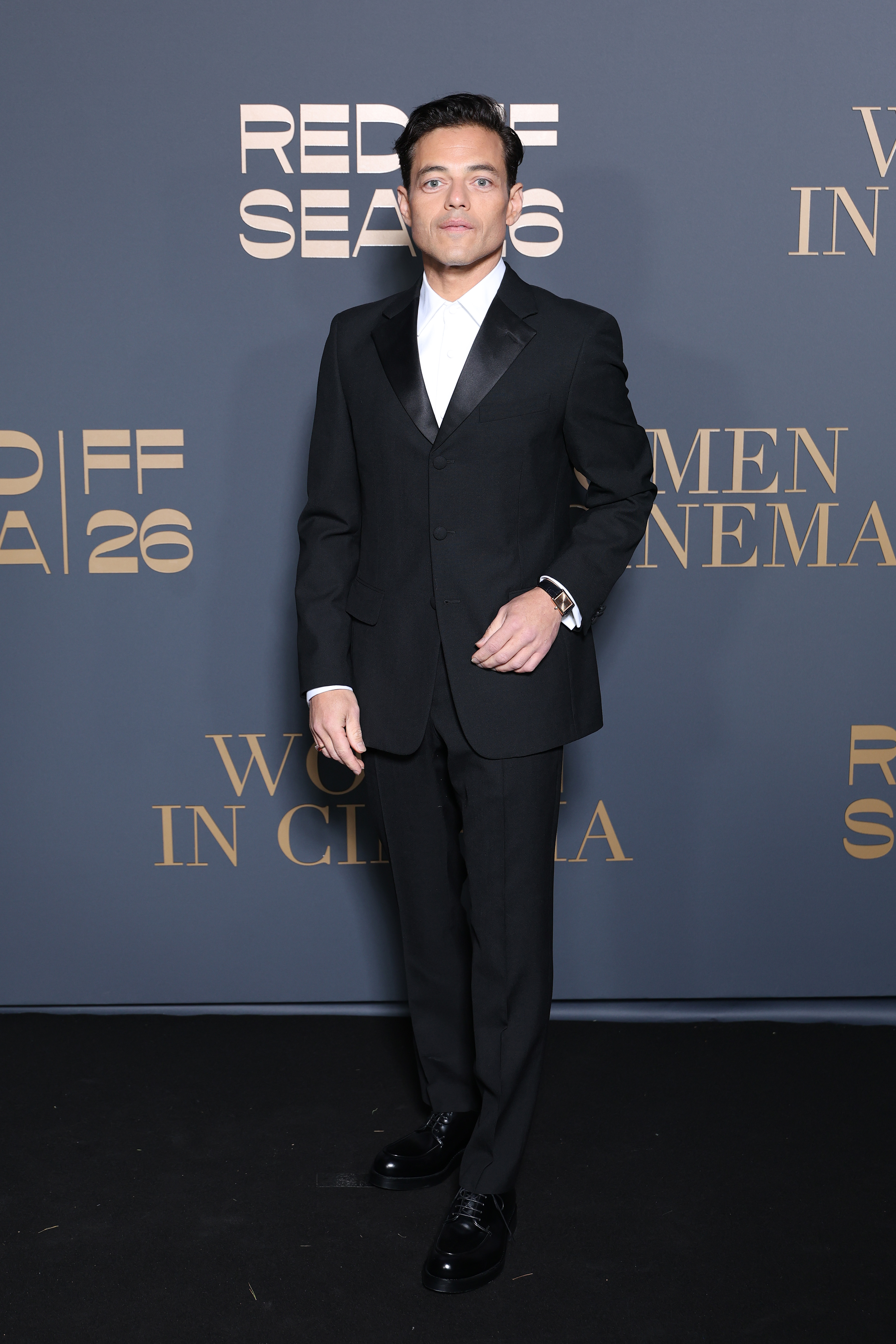 Rami Malek wearing Prada